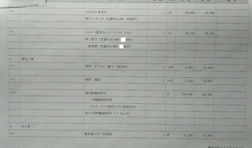 見積もり明細