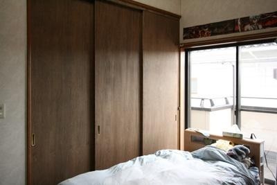 建具で子供部屋を間仕切りました。