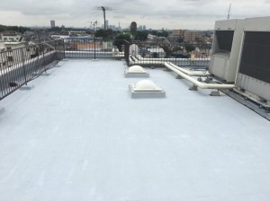 屋上防水工事でとても綺麗に仕上がっています。