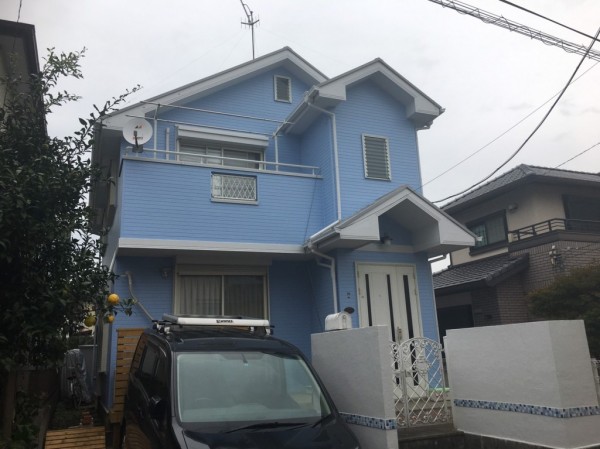 耐候性や低汚染性に優れた塗料で外壁を塗り替えました。