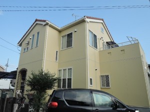 明るく元気な印象の外観になりました。