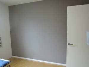 ひとつの部屋が2つに。アクセントクロスも素敵に仕上がりました。