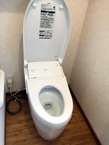 トイレをTOTOネオレストの新しい型に変更して快適になりました。
