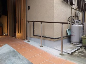 安全性の高い玄関まわりに変わりました