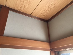 以前のような素敵なじゅらく壁のお部屋に戻りました