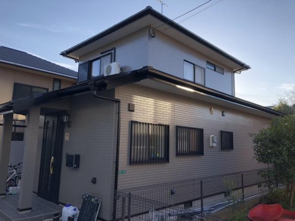 外壁塗装で仕上がりをご覧いただき、コストパフォーマンスの良さに満足いただきました。
