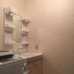 洗面所、トイレ、ＬＤＫのクロス張替え！真っ白で気持ちが良いです！