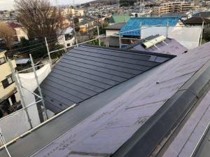 カバー工法にて屋根を新しく！新築のように！