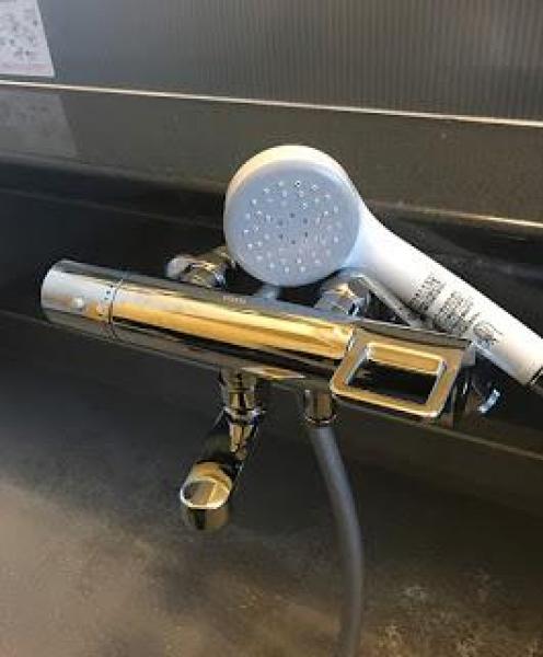 節水型のエアインシャワーに交換