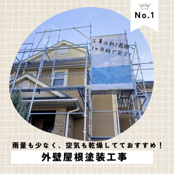 外壁塗装の季節は?