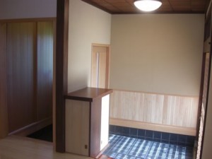 明るくスッキリとした玄関になりました