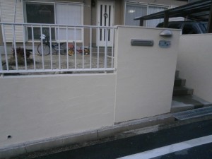 耐久性のあるスタッコフレックスで塗装し、お洒落になりました。