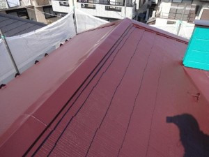 19年間一度も屋根塗装を行っていない屋根が、ツヤツヤの屋根になりました。