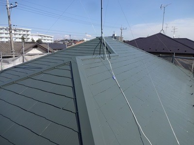 新築みたいな屋根に、大満足です。