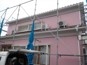明るく華やかなピンクのお家に変わりました
