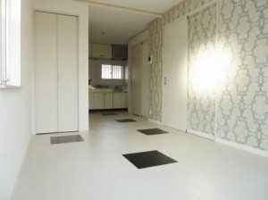 アクセントクロスで雰囲気の異なる部屋をつくりました