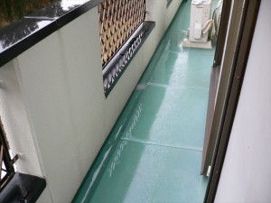 綺麗なベランダに元通り。ベランダの防水塗装を行いました。