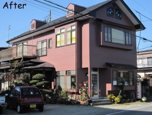 美容室を全面ワンカラーにしました。