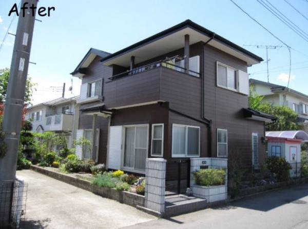 重厚感ある落ち着いた印象の住宅になりました。