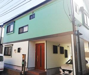 【外壁】関西ペイント㈱アレスダイナミックトップで塗り替え明るい雰囲気の家に