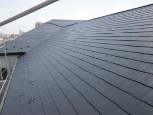 遮熱シリコン塗料で塗り替え、綺麗な屋根に甦りました