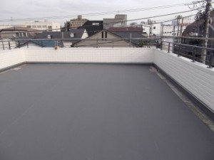 屋上のシート防水工事を行いました