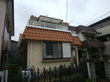 ベランダの修繕を行い、雨漏りもなくなりました