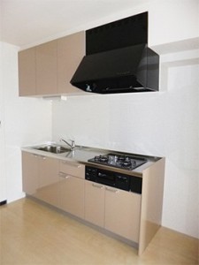 上品なカラーのキッチンへ入れ替えました。使い勝手もお手入れもしやすいです。