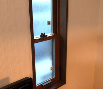 断熱サッシに替えました。