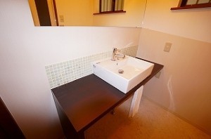 こだわりがつまったお洒落な洗面台になりました。