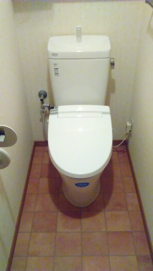 節水型のトイレに取り替えました！