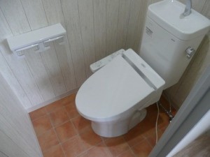 落ち着ける空間のトイレに仕上がりました