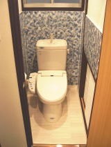 洗い落し式の便器からサイホン式のトイレに。ウォシュレットも設置しています！