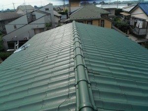 以前とは全く違う雰囲気の屋根に変わりました